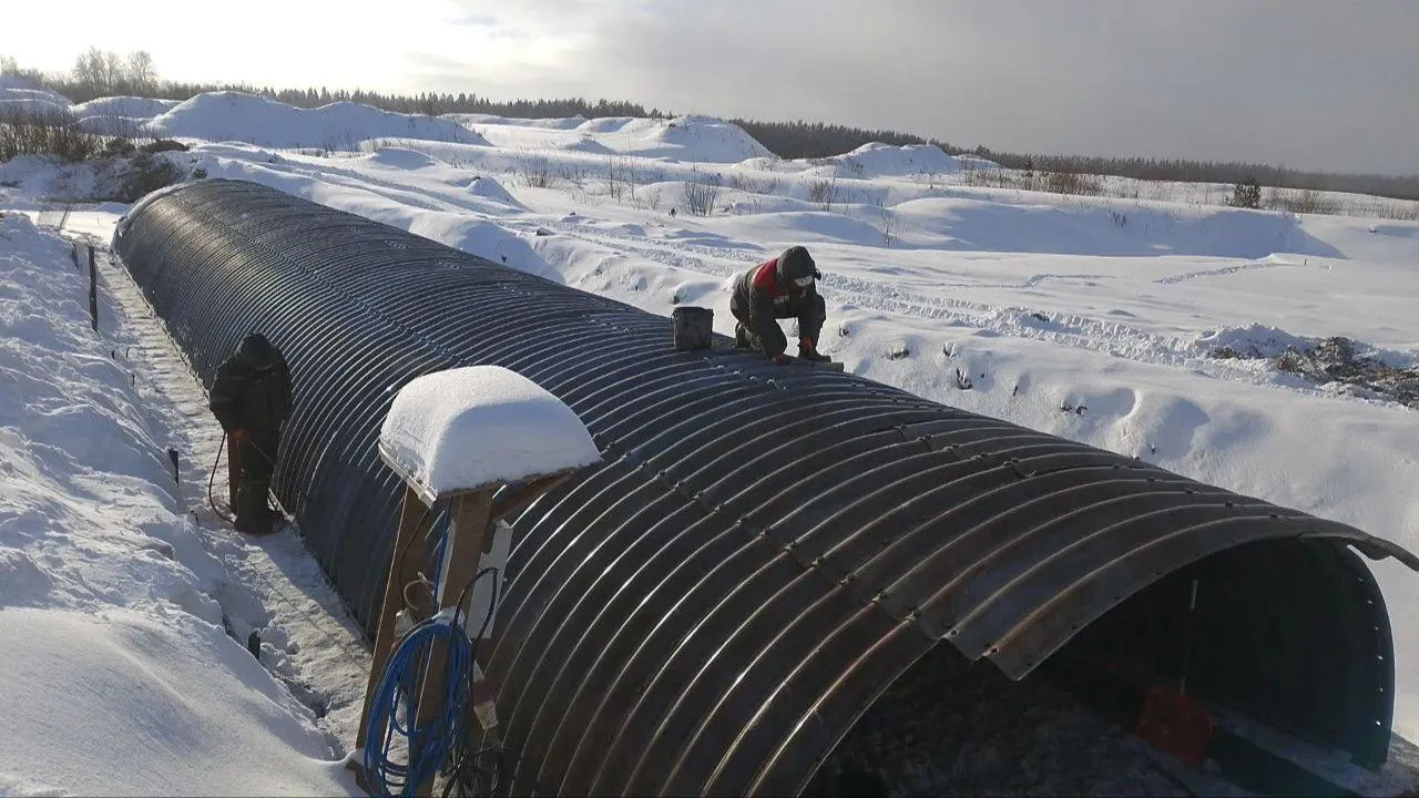 В Красногорске уже на треть выполнили реконструкцию дороги в Сабурово