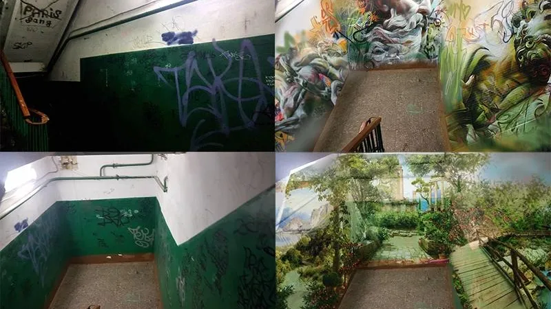 Граффити-художник взялась за подъезды в Павловском Посаде