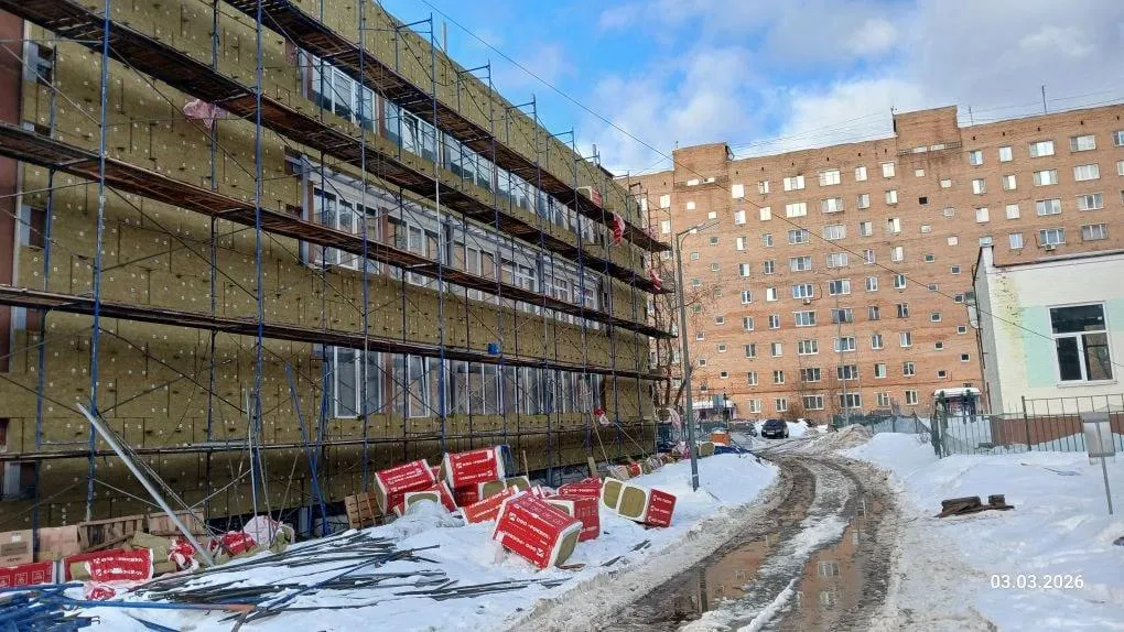 В Орехово-Зуевском округе почти наполовину завершили капремонт школы