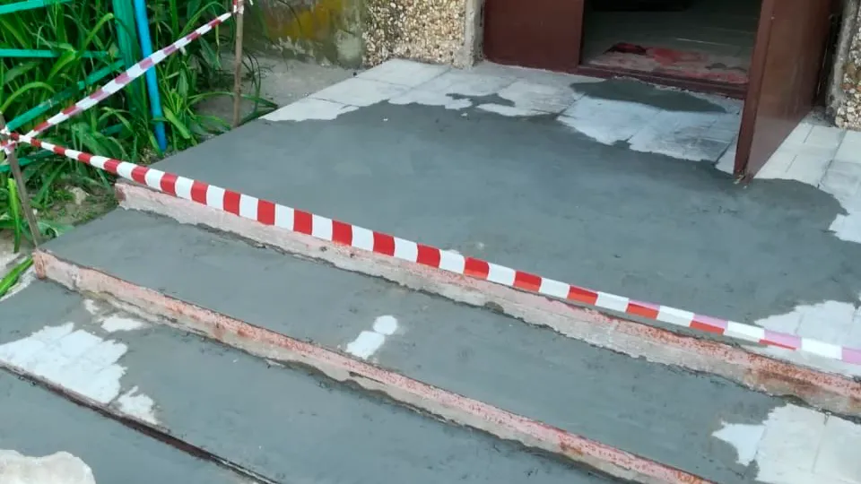 Крыльцо после ремонта. Фото: vk.com/МБУ «Благоустройство, ЖКХ и ДХ м.о. Зарайск».