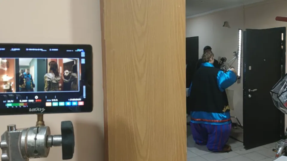 Съемочная площадка «Елки 12». Фото: администрация г.о. Реутов