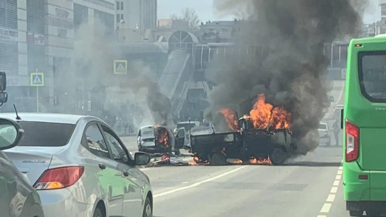 Десять человек, включая детей, пострадали в огненном ДТП в центре Курска