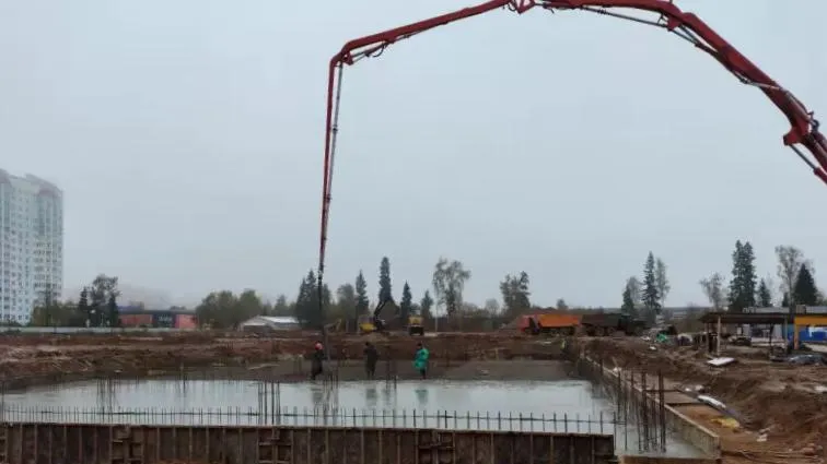 Строительство образовательного центра продолжается в Краснознаменске