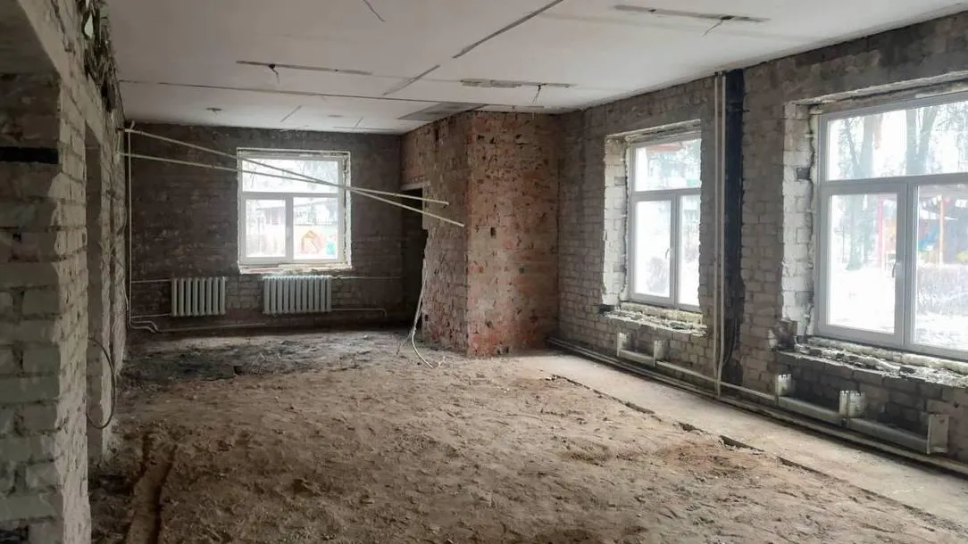 В Пушкино строители приступили к новому этапу в рамках капремонта детского сада «Ручеек»