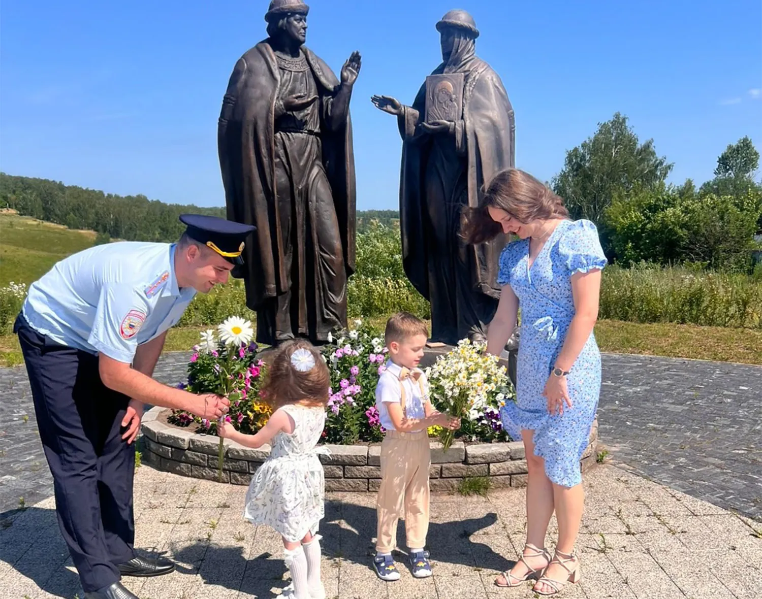 Илья, Лидия Борисовы и их дети.&nbsp;Фото: ОМВД России по м.о. Зарайск