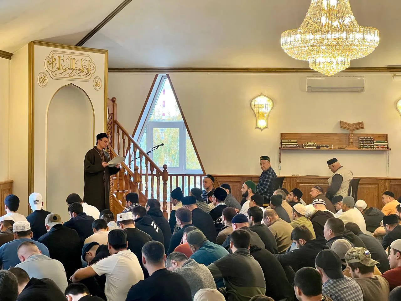 Проповедь в мечети&nbsp;«Нур». Фото: t.me/nurpodolsk