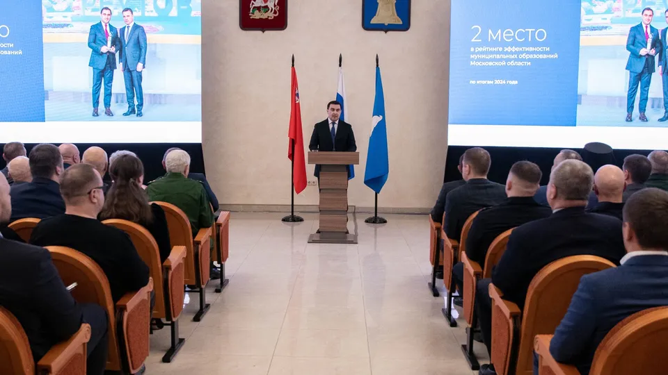 Глава Реутова Филипп Науменко подвел итоги работы за 2024 год. Фото: пресс-служба администрации г.о. Реутов