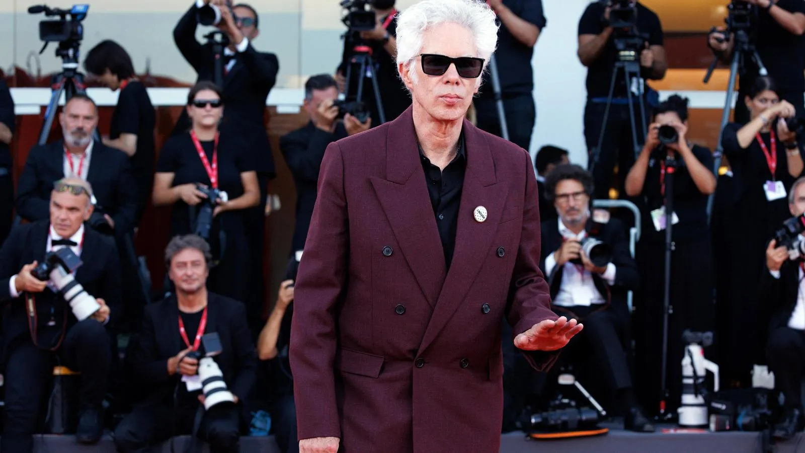 Режиссер Джим Джармуш на 82-м Венецианском международном кинофестивале. IMAGO/Cinzia Camela / LiveMedia