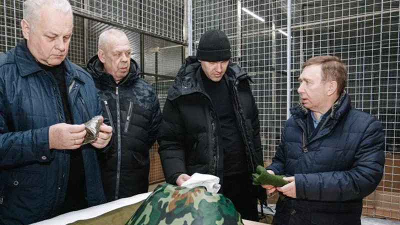 Из Каширы в зону СВО отправили очередной груз с помощью