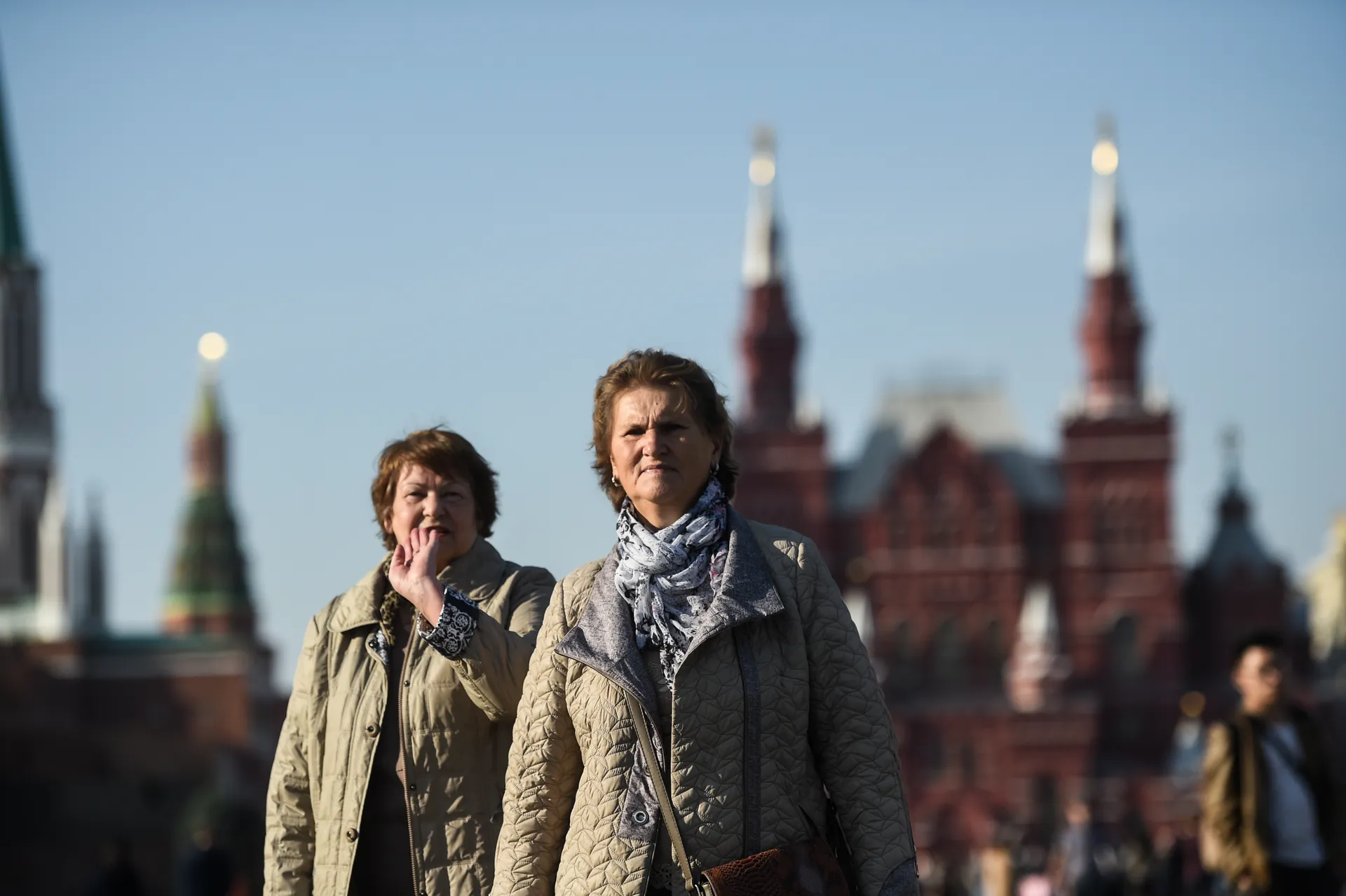 Пенсионеры в Москве