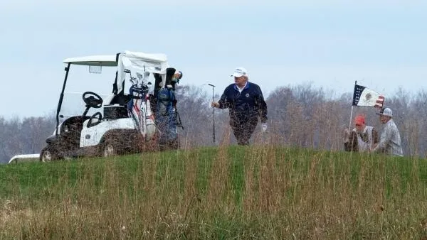 Трамп разозлился на лунку во время игры в гольф