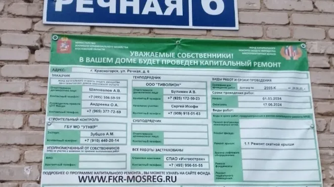 Фото: фонд капитального ремонта Московской области