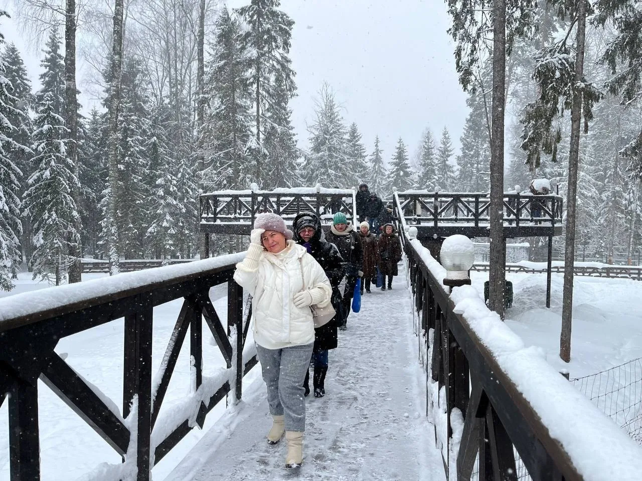 Прогулка экскурсантов по территории сафари-парка. Фото: Соцсети администрации г.о. Лобня