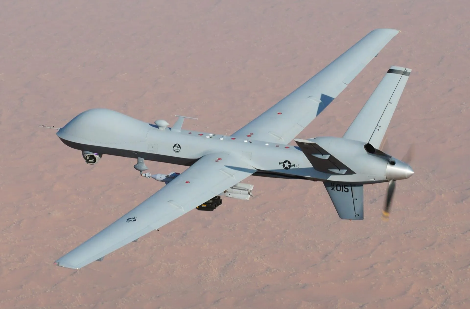 MQ-9 Reaper во время боевого вылета, Афганистан, 2008 год