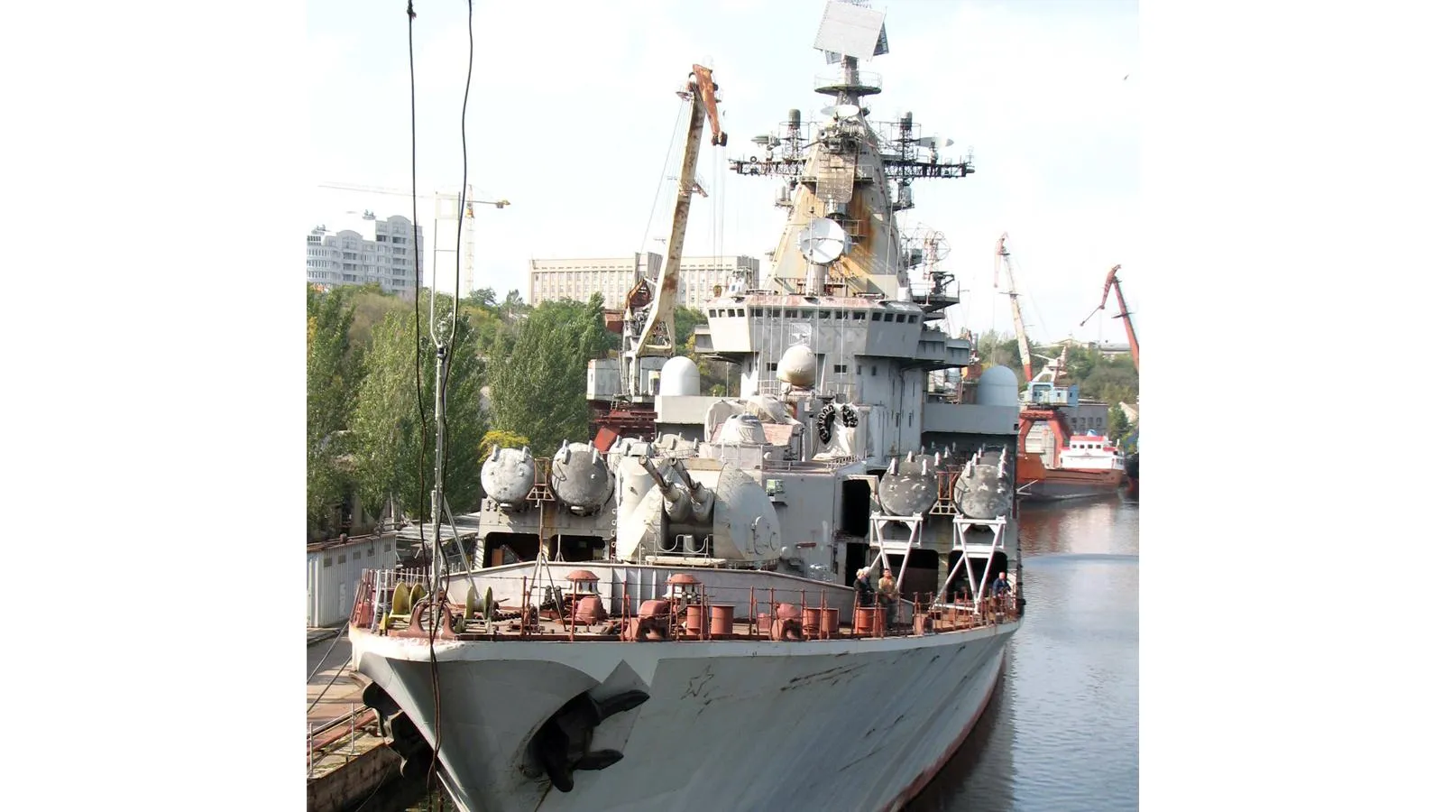 недостроенный ракетный крейсер «Украина», Николаев, 2008 год
