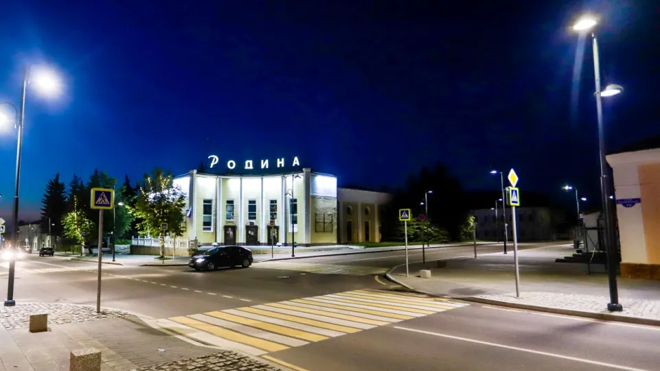 Современный вид места, где снимали сцену с телегой. Фото: пресс-служба администрации г.о. Кашира