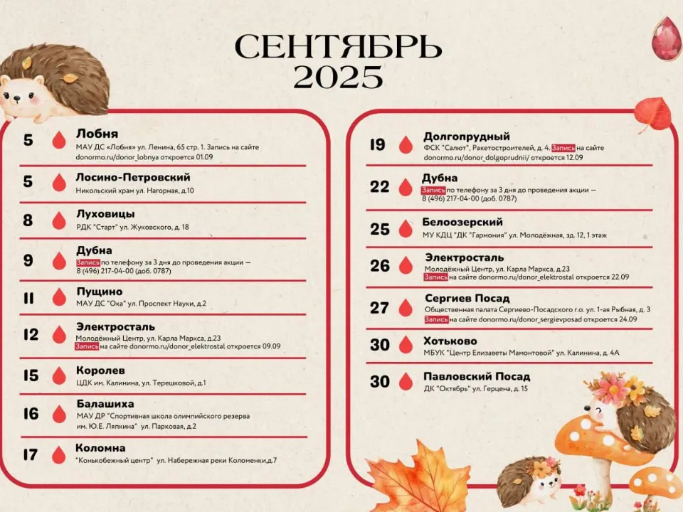 Фото: Московский областной центр крови