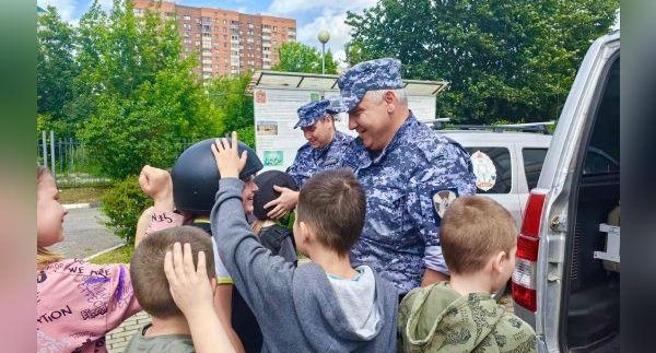 Росгвардия провела патриотические мероприятия для детей в Пушкино