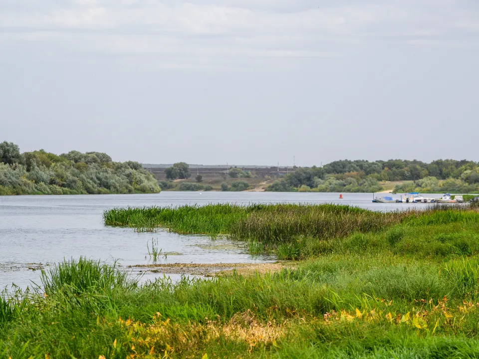 Набережная реки Оки в Кашире