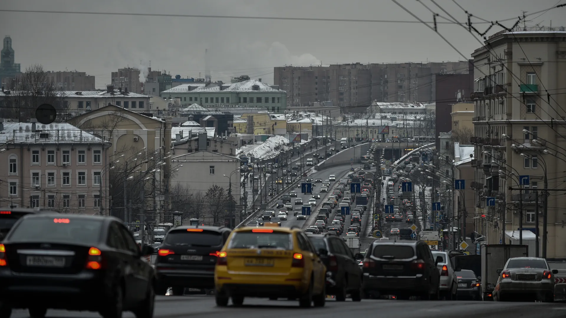 Дорожная ситуация в Москве