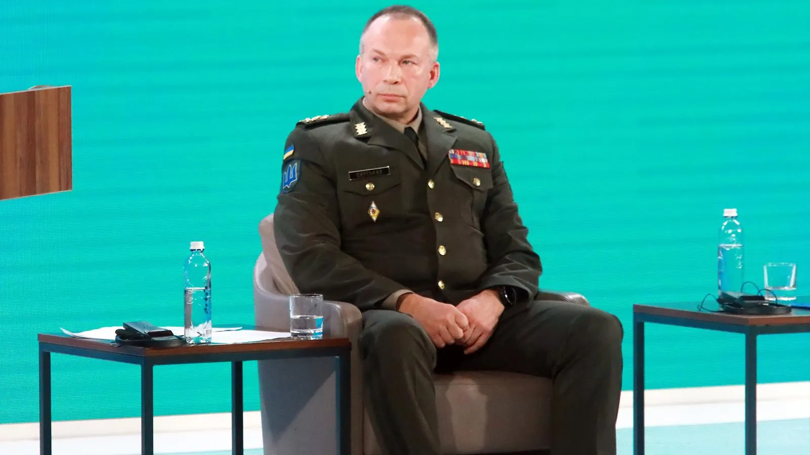 Командующий сухопутными войсками Вооруженных сил Украины генерал-лейтенант Александр Сырский на Форуме национальной безопасности в Киеве, май 2021 года. Фото: Владимир Тарасов