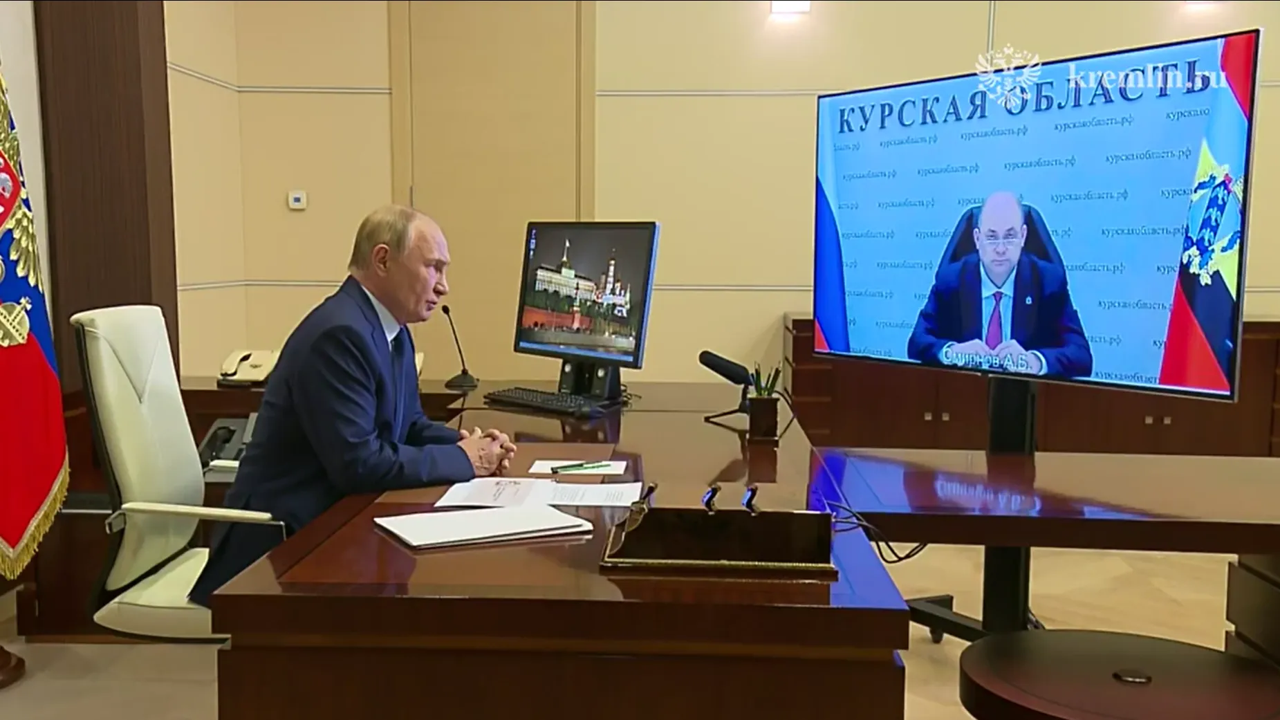 Кадр видео Кремля