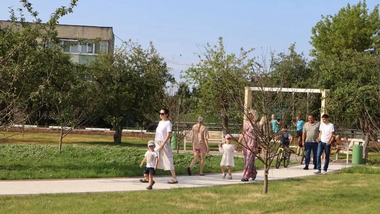 Сквер «Яблоневый сад» открылся в Серебряных Прудах