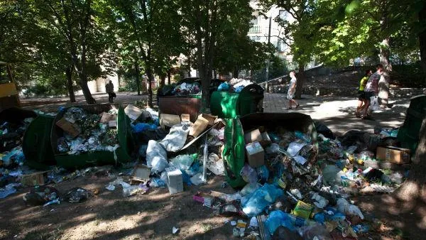 В Подмосковье не хватает контейнеров для мусора 