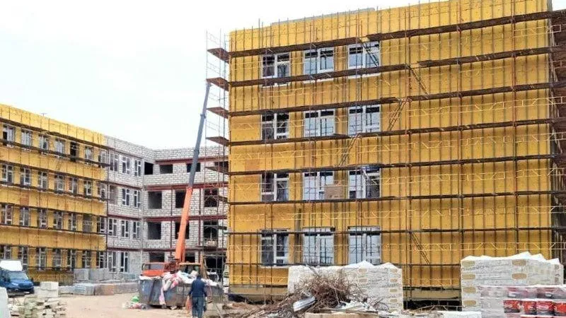 В школе Коломны приступили к фасадным работам