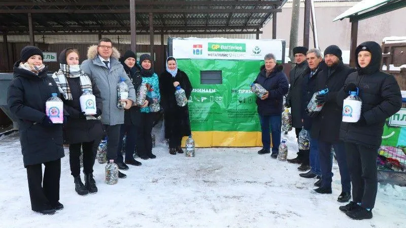 Специальный контейнер для сбора батареек установили в Мытищах