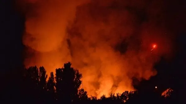 На Украине загорелся очередной склад ВСУ