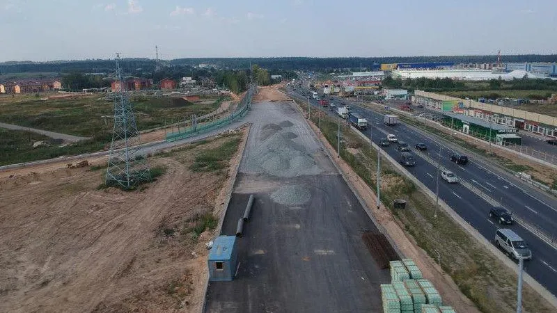 На Северном обходе Лобни начали устройство пешеходной зоны