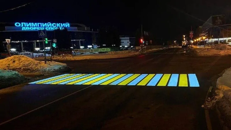 Проекционная разметка появилась на 30 пешеходных переходах в Чехове