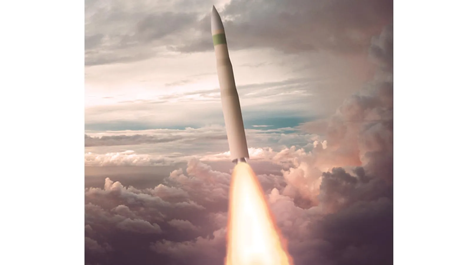 Концептуальное изображение межконтинентальной баллистической ракеты LGM -35 Sentinel