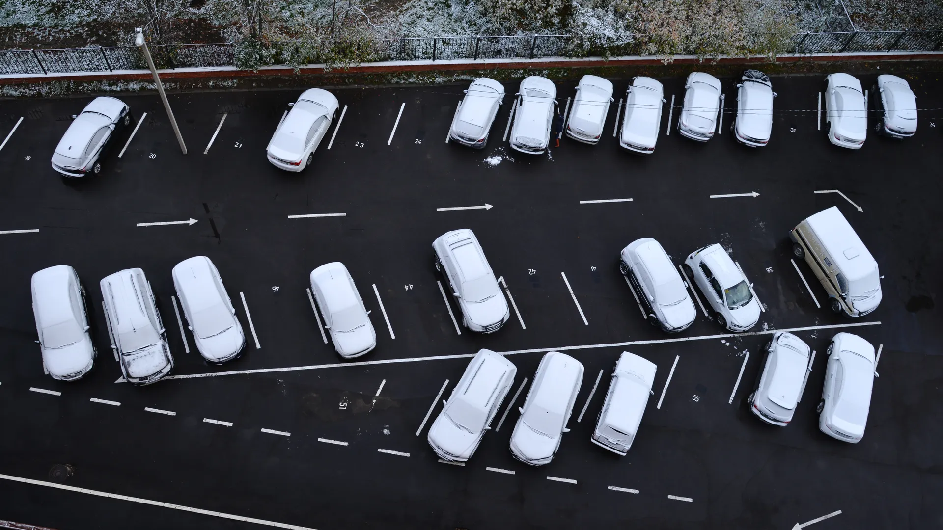 Первый снег в Воскресенске