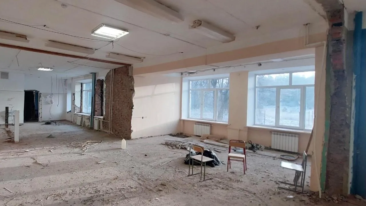 Капремонт школы поселка Белоомут завершится в этом году в Луховицах