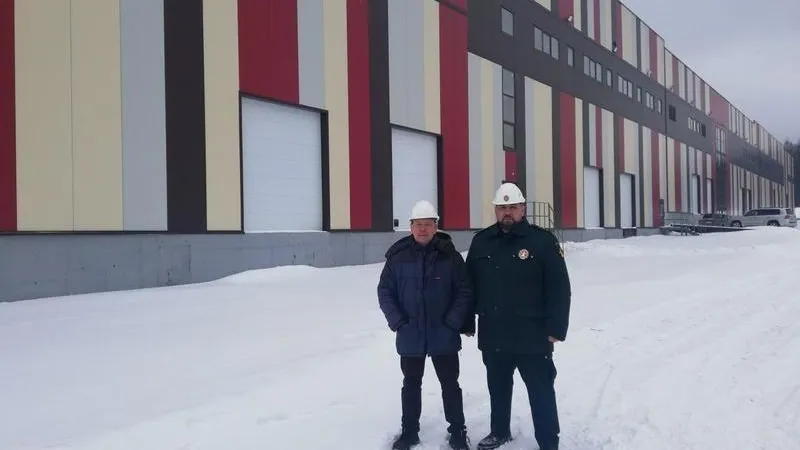 Профилактический визит состоялся на строящемся складе в Дмитрове