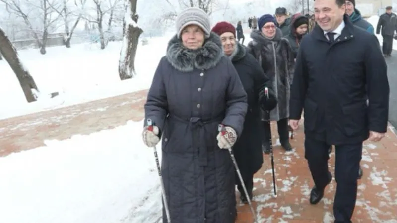 Воробьев осмотрел пешеходную зону в Бронницах