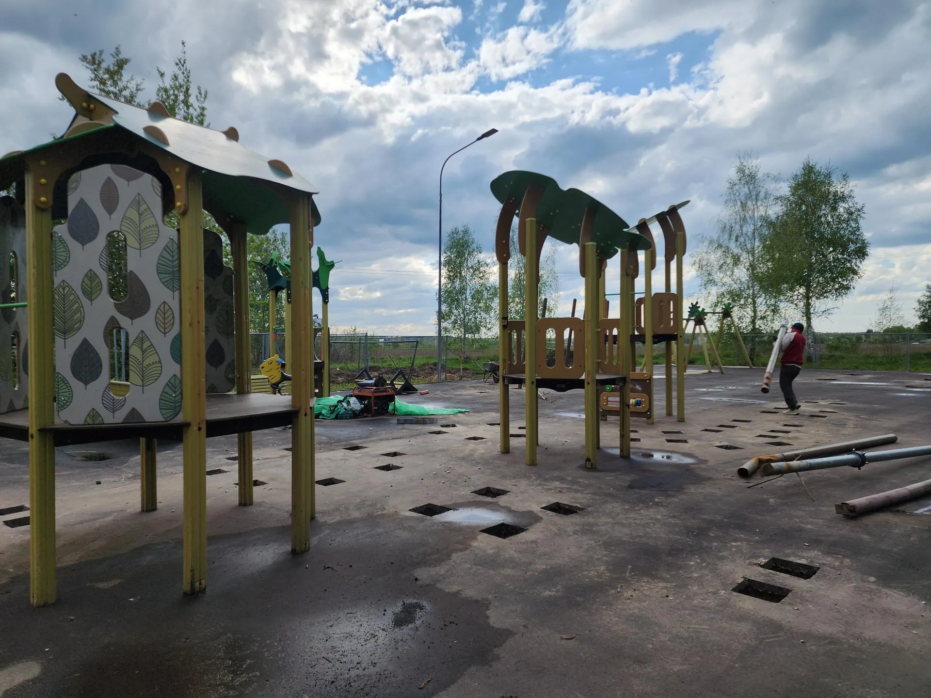 Элементы новой игровой зоны для детей. Фото: Иван Петрушин&nbsp;