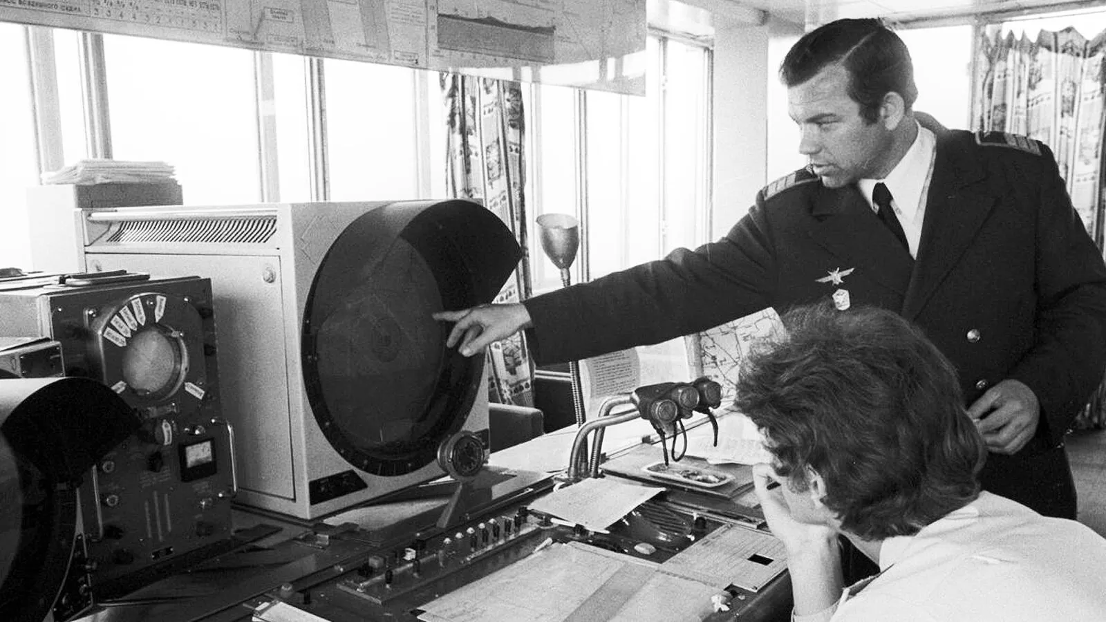 Диспетчерский пункт аэропорта Домодедово, 1977 год. С. Соловьев