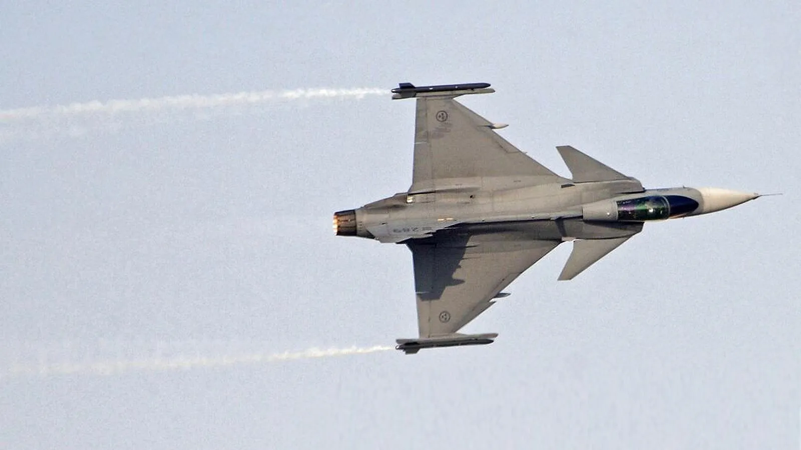 Истребитель Saab JAS-39 Gripen ВВС Швеции, 2017 год. Сергей Мамонтов