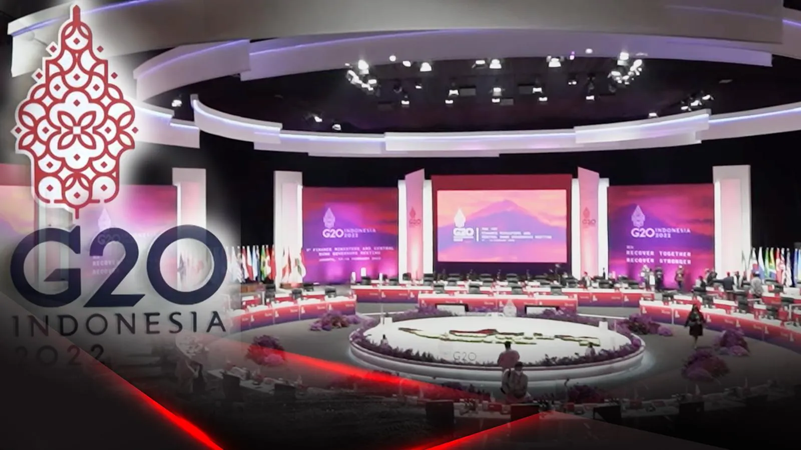 Зал саммита G20 в Индонезии