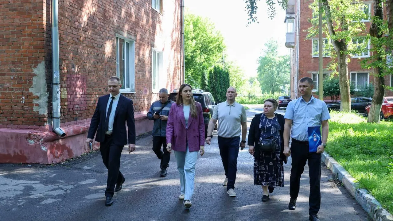 Замглавы Подольска проконтролировала ход благоустройства в микрорайоне Северный