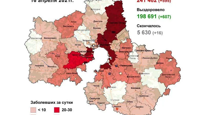 Мытищи и Пушкино стали антилидерами по COVID-19 в Подмосковье