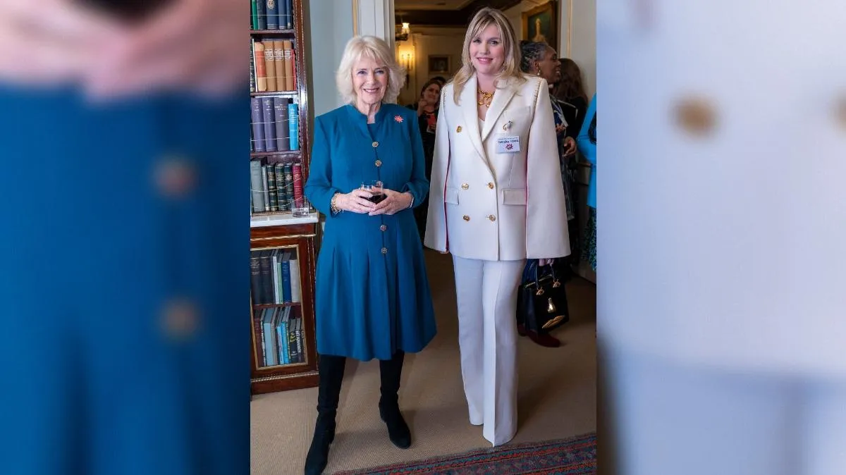 I–Images/Keystone Press Agency/ Королева-консорд Камилла (Паркер-Боулз) и Эмиральд Феннел