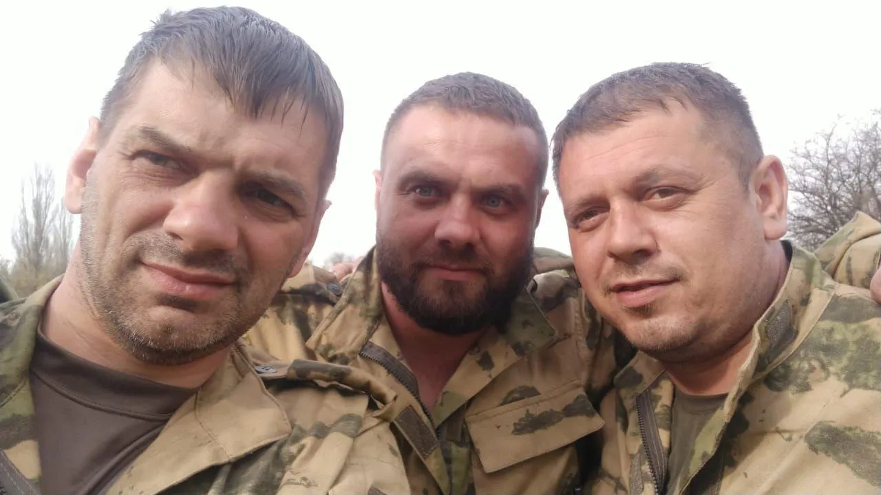 Владимир с боевыми товарищами