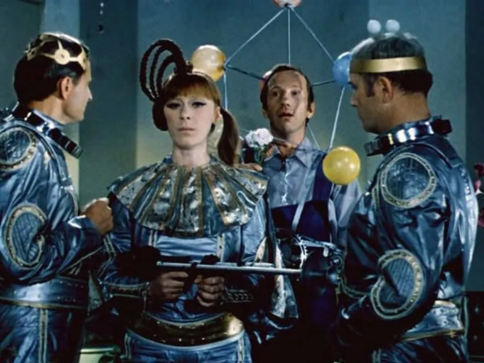 Кадр из фильма «Эта веселая планета». Режиссер Ю. Сааков. 1973 год