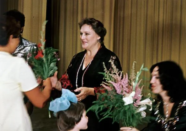 Нонна Мордюкова на творческой встрече в Ступине, 1982 год