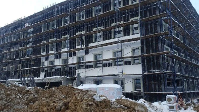 Строительство поликлиники продолжается в микрорайоне Подлипки в Коломне