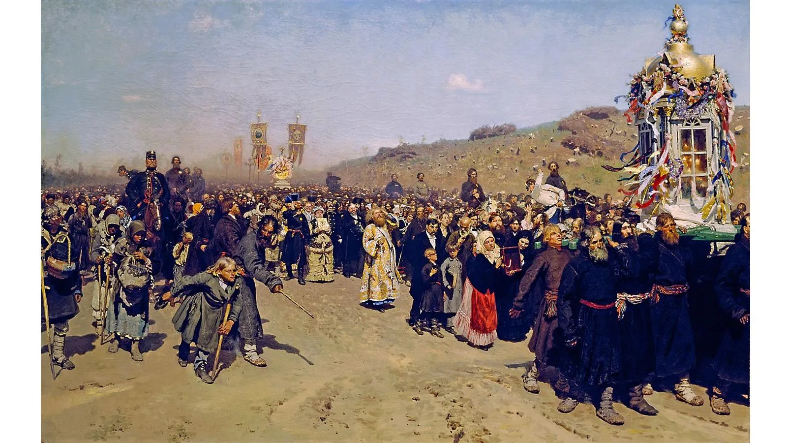 Илья Репин «Крестный ход в Курской губернии»